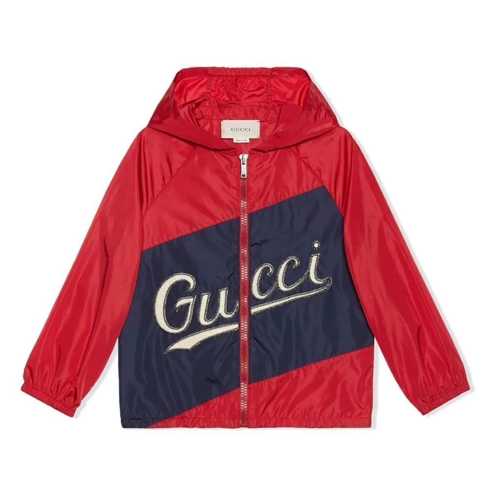 GUCCI KIDS STITCHED LOGO JACKET 36M